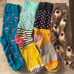 Bundle of 4 Novelty socks